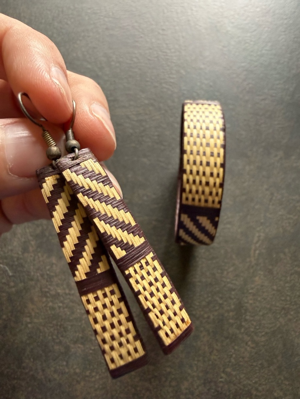 Cana Fletcha Peruvian Bracelet Cuff and Earrings Set